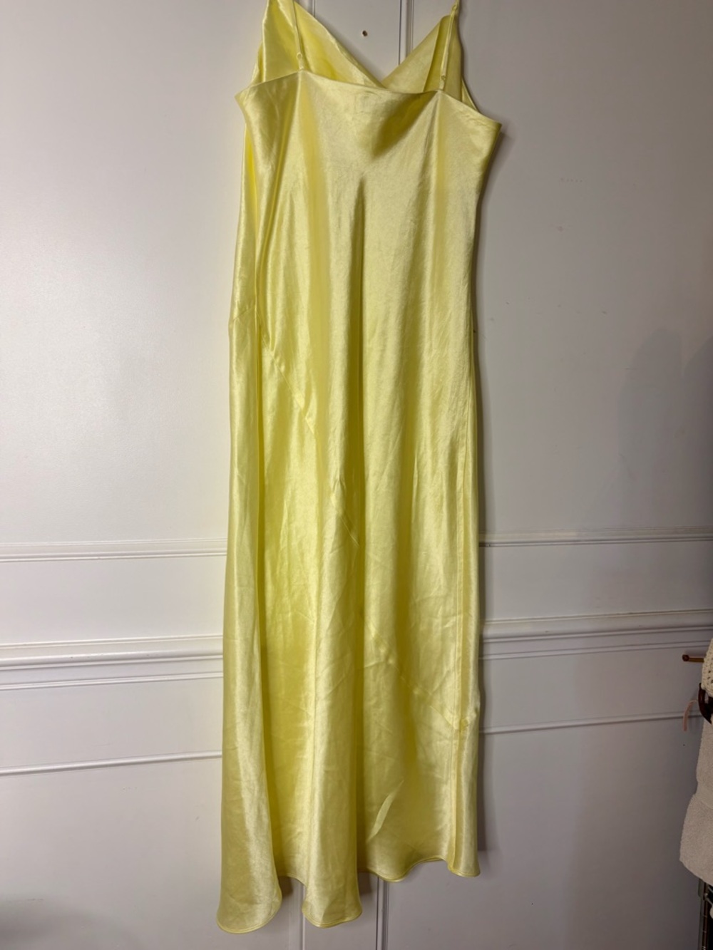 BABATON Light yellow Satin-like Slip Dress – Lightweight Bias-Cut Slip - Picture 9 of 10